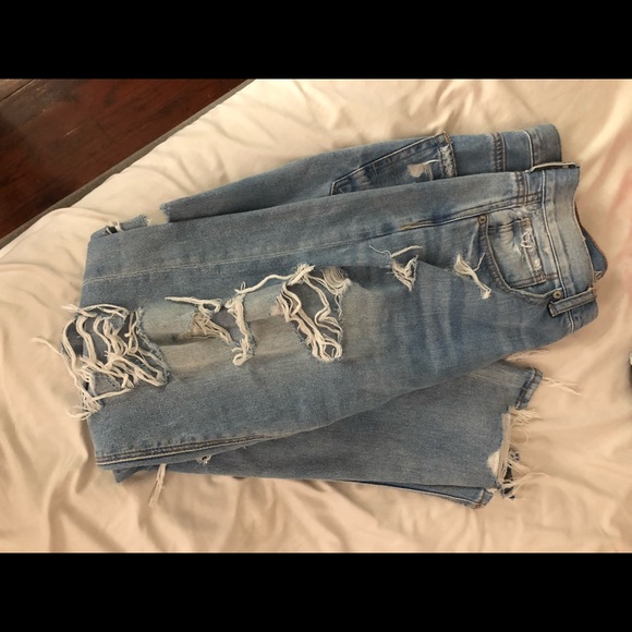 American Eagle Outfitters Denim - American Eagle Distressed Mom Jeans